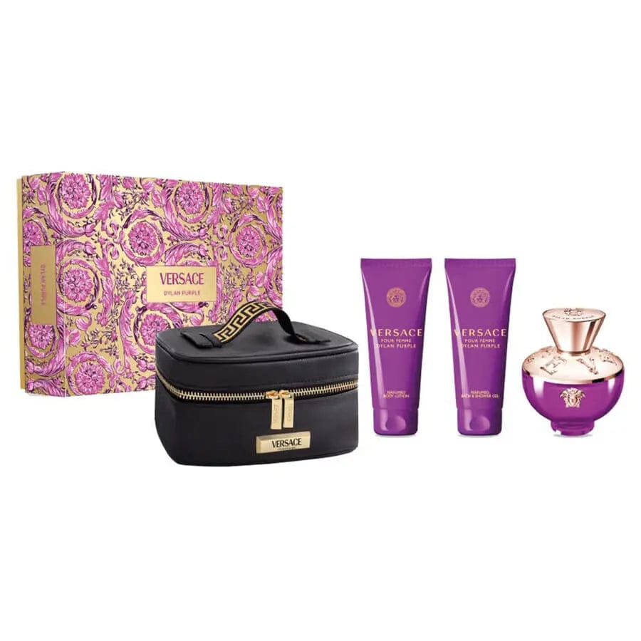 Pour Femme Dylan Purple By Versace For Women 4Pcs Set EDP Spray