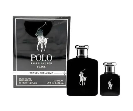 Ralph Lauren Polo Black (2pc Gift Set) For Men's EDT Spray