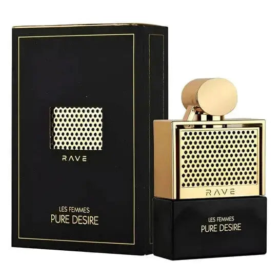 Rave Pure Desire Gold By Lattafa For Women 3.4oz EDP Spray perfumesandrea