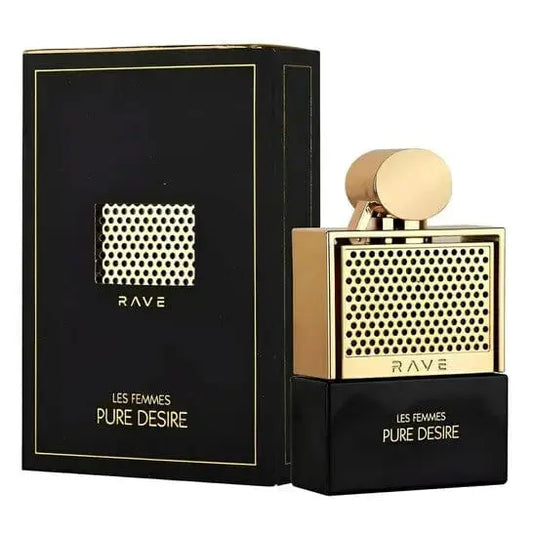 Rave Pure Desire Gold By Lattafa For Women 3.4oz EDP Spray perfumesandrea