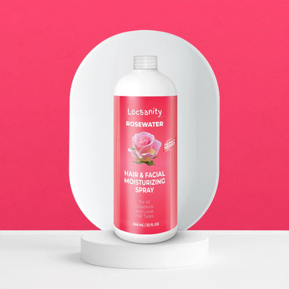 Rosewater Hair and Facial Daily Moisturizing/Refreshing Spray Locsanity
