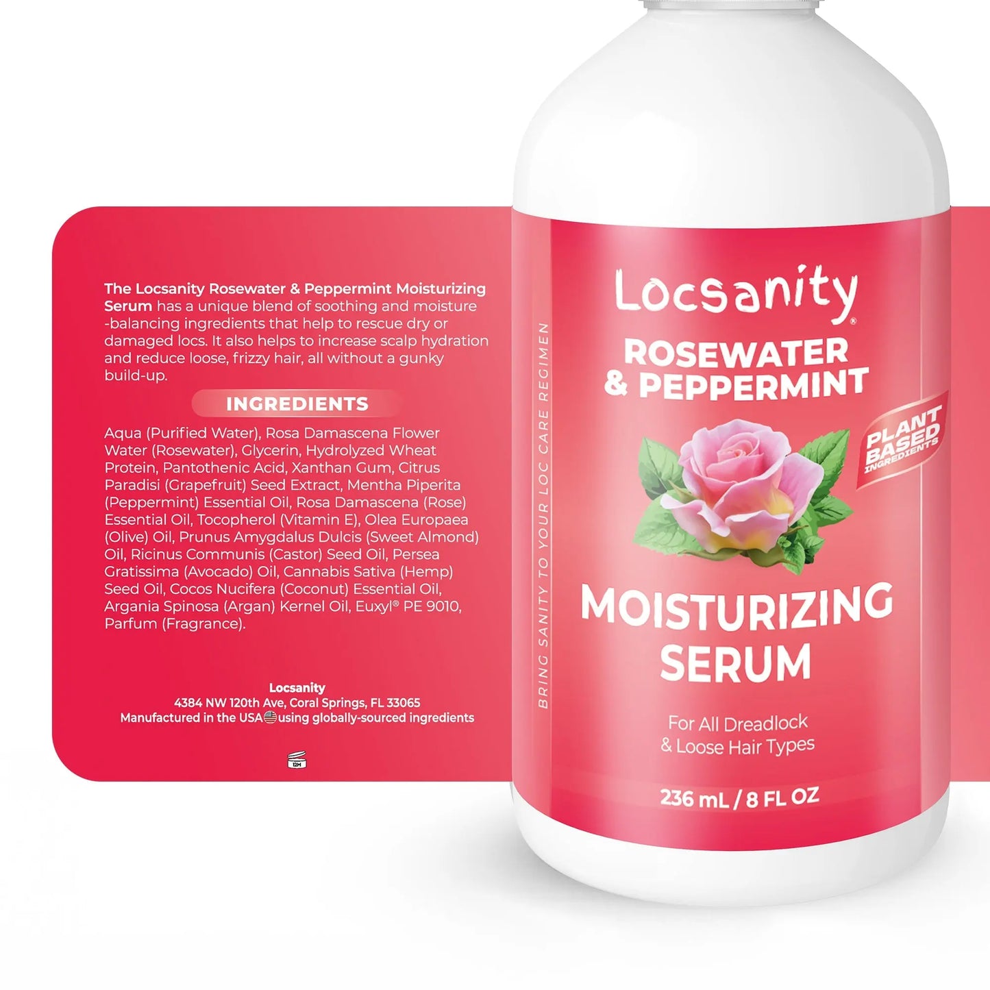 Rosewater Peppermint Deep Moisturizing and Nourishing Serum Locsanity