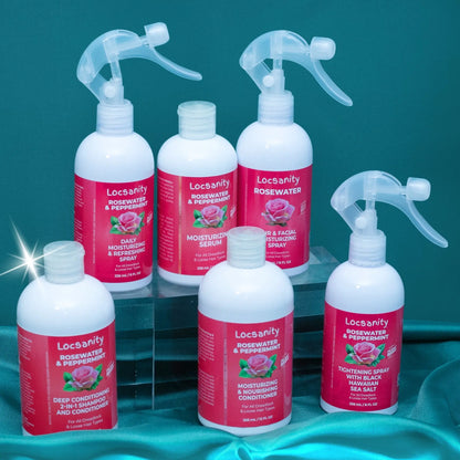 Rosewater Peppermint Loccare Bundle Locsanity
