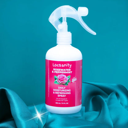 Rosewater and Peppermint Daily Moisturizing/Refreshing Spray Locsanity