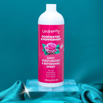 Rosewater and Peppermint Daily Moisturizing/Refreshing Spray Locsanity