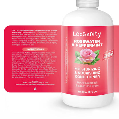 Rosewater and Peppermint Moisturizing and Nourishing Conditioner Locsanity