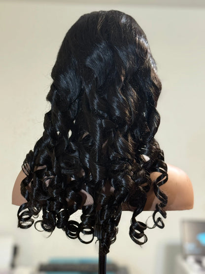 Royal Drip – Body Wave Lace Front Wig (Natural Black) Crown'd Cuties