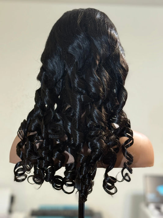 Royal Drip – Body Wave Lace Front Wig (Natural Black) Crown'd Cuties