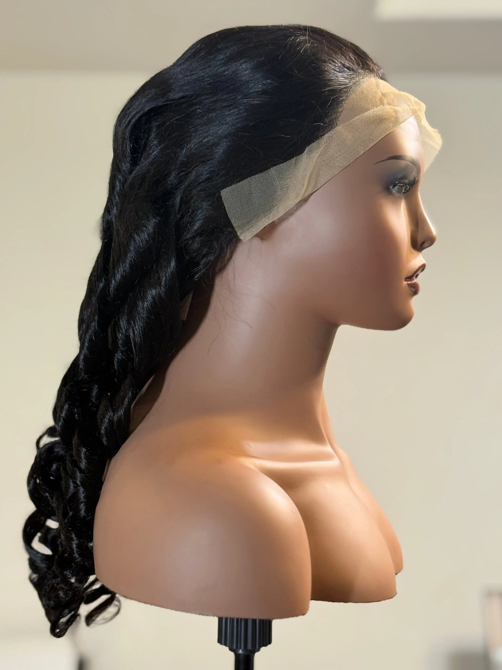 Royal Drip – Body Wave Lace Front Wig (Natural Black) Crown'd Cuties