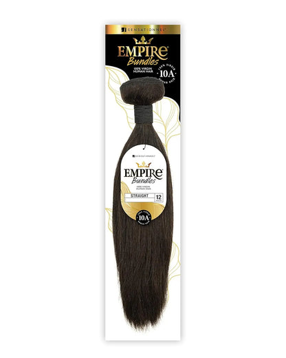 Sensationnel Empire Bundle weave hair - human hair extensions unprocessed bundle hair - Empire Bundles Straight 1 pack (10 inch, NATURAL/BLACK) JAHB BEAUTY SUPPLY