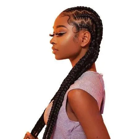 Sensationnel Synthetic African Collection Braid3T1B/Miny/L Mint VIP Extensions