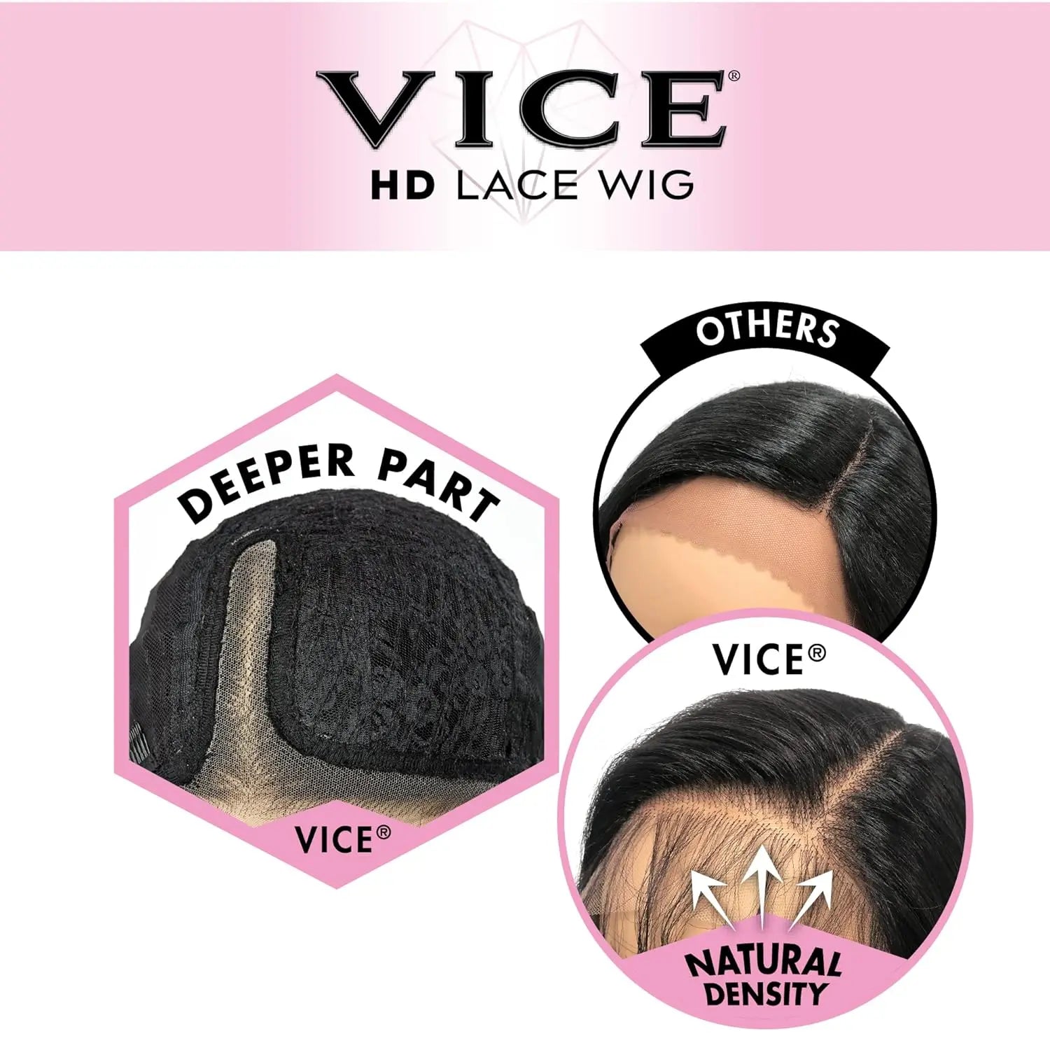 Sensationnel Synthetic Vice HD Lace Deep Part Wig - UNIT 11 (Color: Flamboyage Chocolate JAHB BEAUTY SUPPLY