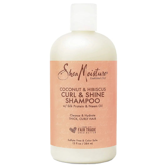 SheaMoisture Curl and Shine Coconut Shampoo for Curly Hair Coconut and Hibiscus VIP Extensions