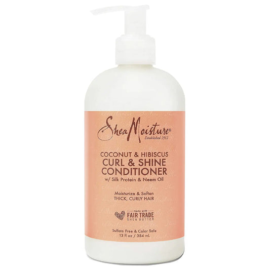 SheaMoisture Curl and Shine Coconut Shampoo for Curly Hair Coconut and Hibiscus VIP Extensions