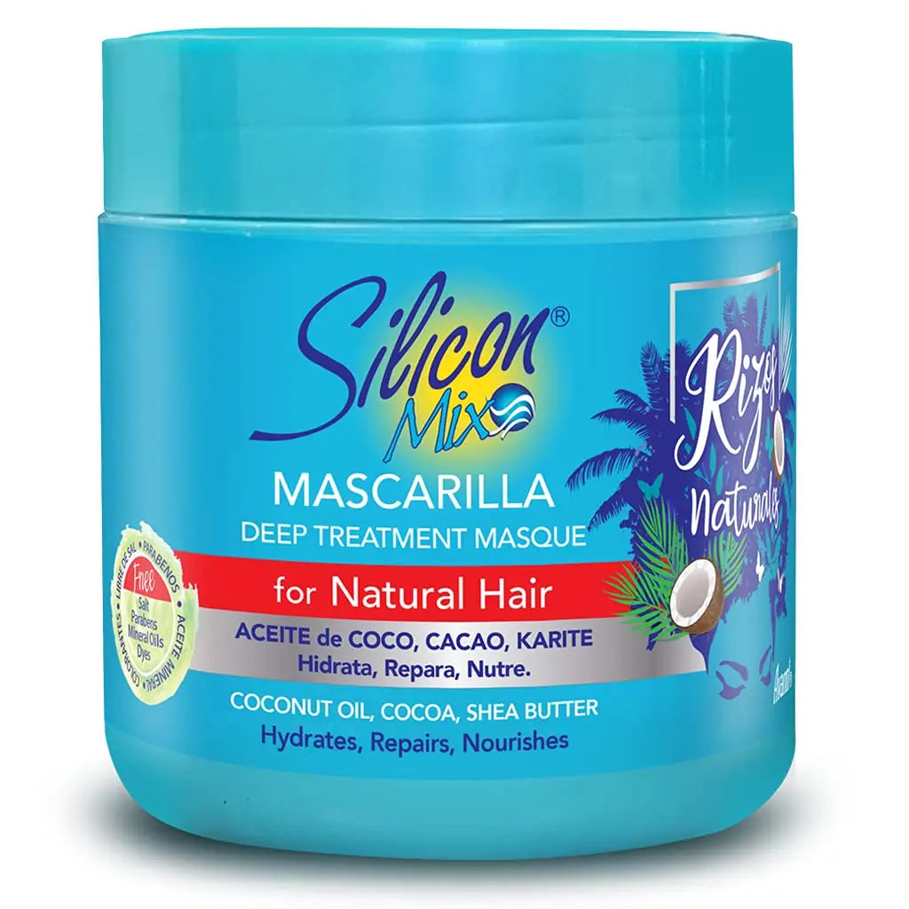 Silicon Mix Rizos Natural Hair Mask for Natural Wavy and Curly Hair  - Intensive Moisturising Hair Mask VIP Extensions