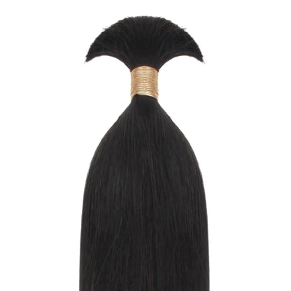 Straight Bulk 100% Human Braiding Hair Private Label