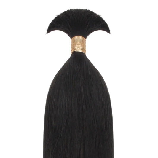 Straight Bulk 100% Human Braiding Hair Private Label