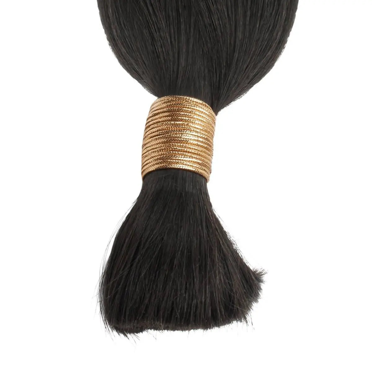 Straight Bulk 100% Human Braiding Hair Private Label