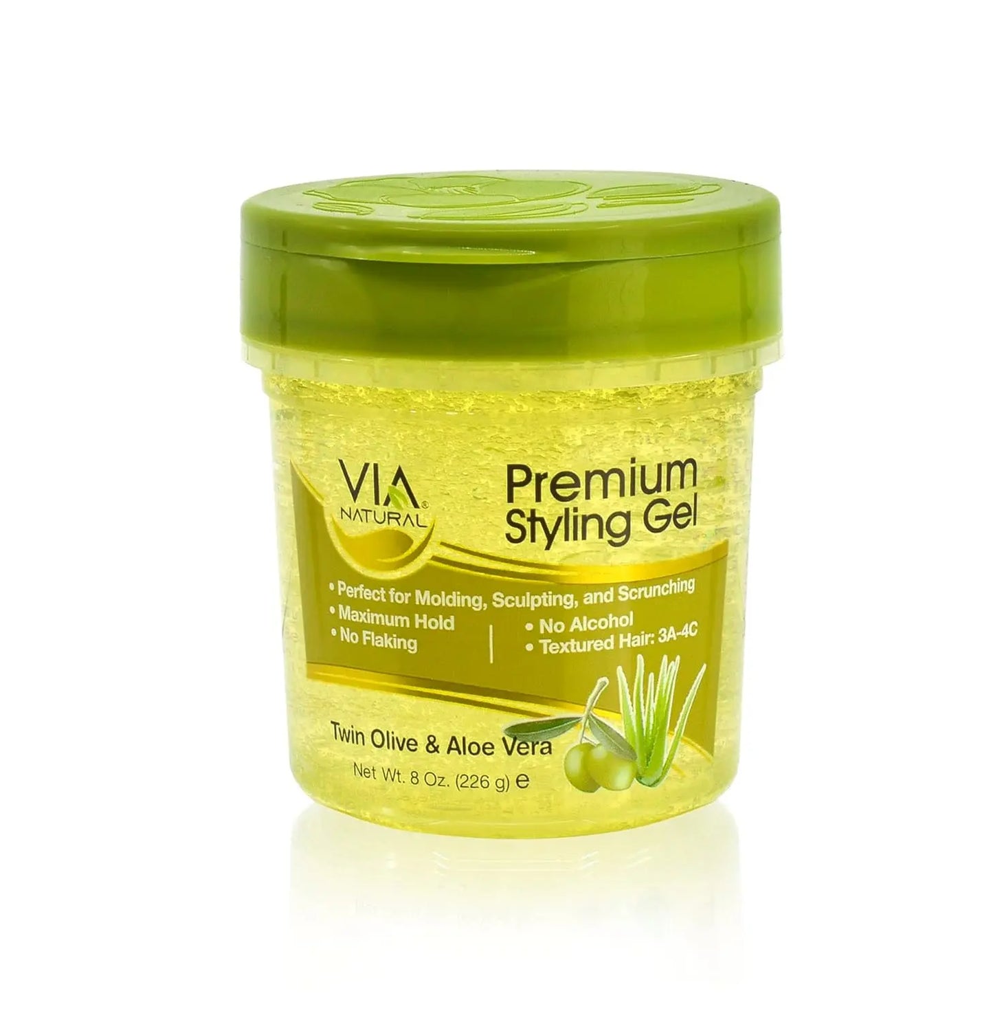 VIA Premium Styling Gel Twin Olive Oil and Aloe 8oz VIP Extensions