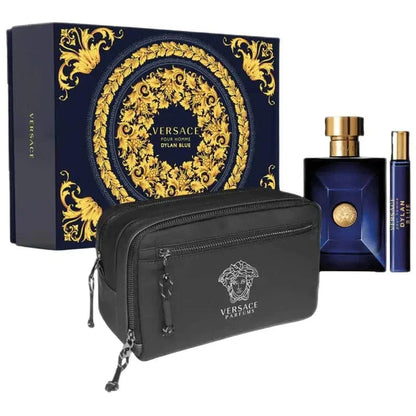 Versace Dylan Blue Pour Homme (3pc Gift Set) For Men EDT