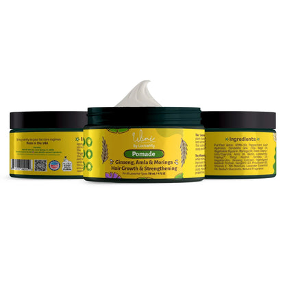 Wini by Locsanity Loose Natural Haircare Bundle for Healthy, Moisturized Hair - Pomade, Growth Oil, Jamaican Castor oil, Coconut Oil, Jojoba Oil, Argan Oil Locsanity