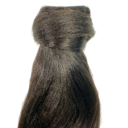 Yaki Straight 100% Human Hair Ponytail Extension