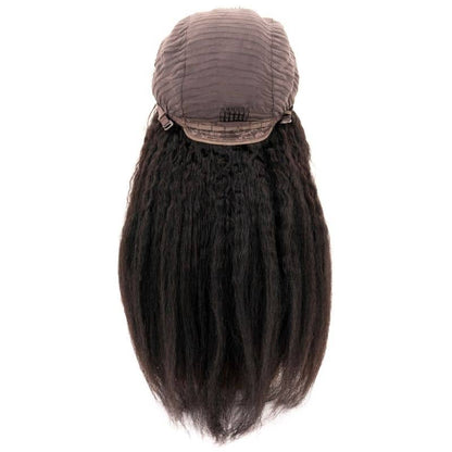 Kinky Straight 4x4 Transparent Lace 100% Human Hair Closure Wig